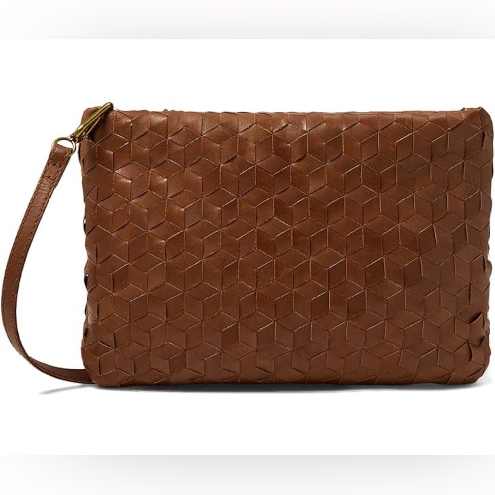 NWOT Madewell Puffy Woven Leather Crossbody
